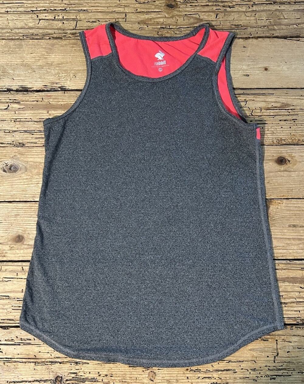 Rabbit Women’s Size S Grey/Orange Colorblock On The Go Tank